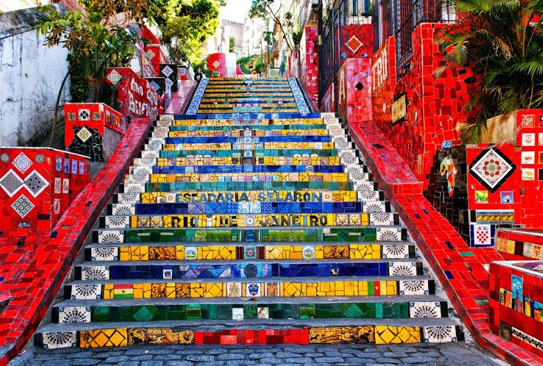 Selarón Steps (Escadaria Selarón), Rio de Janeiro, RJ, Brazil